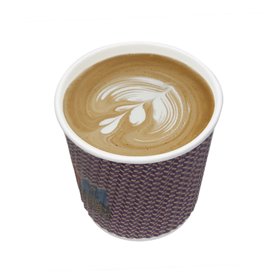Biologischer Kaffeebecher aus Wellpappe 9Oz/270ml Ø8cm (25 Stück)