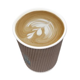 Biologischer Kaffeebecher aus Wellpappe 9Oz/270ml Ø8cm (25 Stück)
