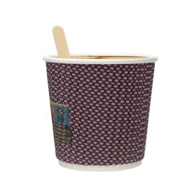 Biologischer Kaffeebecher aus Wellpappe 9Oz/270ml Ø8cm (25 Stück)