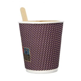 Biologischer Kaffeebecher aus Wellpappe 9Oz/270ml Ø8cm (1050 Stück)
