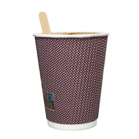 Biologischer Kaffeebecher aus Wellpappe 9Oz/270ml Ø8cm (1050 Stück)