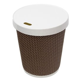 Reisedeckel mit weißem Papierloch Ø8,0cm (50 Stück) 