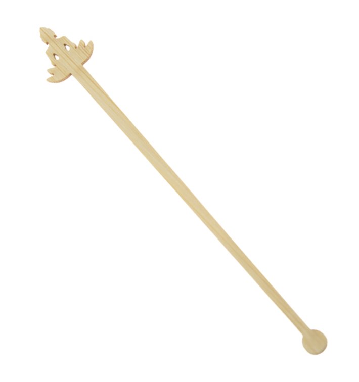 Getränkrührer aus Bambus „Bouddha 1“ 14cm (50 Stück) Getränkrührer aus Bambus „Bouddha 1“ 14cm (50 Stück)