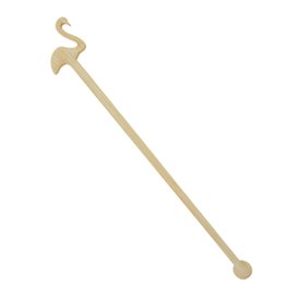 Bambus Getränkrührer Flamingo Rosa 14cm (50 Stück)