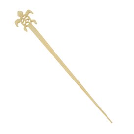 Bambus-Schildkröte Getränkrührer 12cm (50 Stück)
