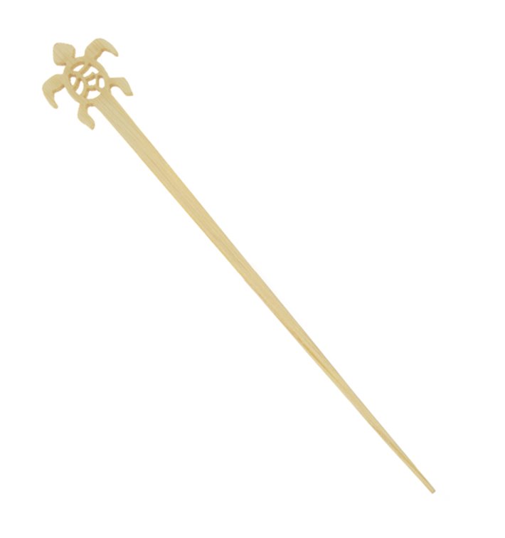 Bambus-Schildkröte Getränkrührer 12cm (600 Stück) Bambus-Schildkröte Getränkrührer 12cm (600 Stück)