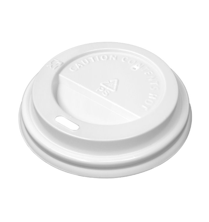 Weißer Deckel mit Loch für Pappbecher 4Oz/120ml Ø6,2cm (50 Stück) Weißer Deckel mit Loch für Pappbecher 4Oz/120ml Ø6,2cm (50 Stück)