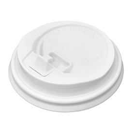 Deckel mit Bohrung für Becher 7Oz Weiß Ø7,2cm (50 Stück)