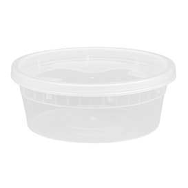 Plastikbehälter aus PP “Deli Range” Transparent met Deckel 240ml (240 Stück)