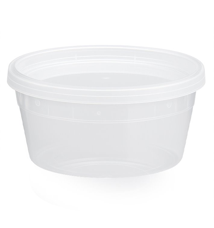 Plastikbehälter aus PP “Deli Range” Transparent met Deckel 360ml (240 Stück) Plastikbehälter aus PP “Deli Range” Transparent met Deckel 360ml (240 Stück)
