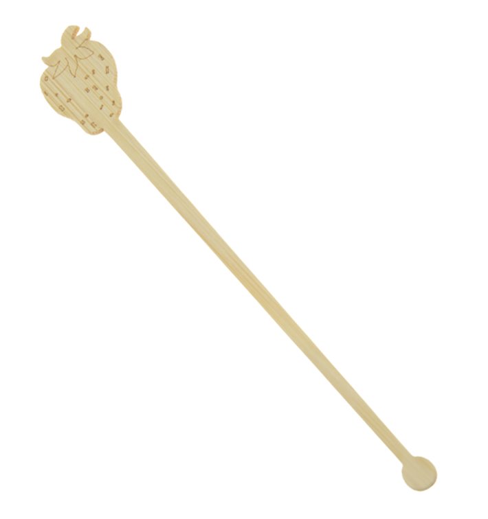 Getränkrührer aus Bambus Erdbeere 14cm (600 Stück) Getränkrührer aus Bambus Erdbeere 14cm (600 Stück)