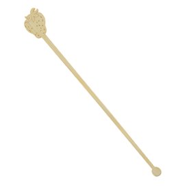 Getränkrührer aus Bambus Erdbeere 18cm (600 Stück)
