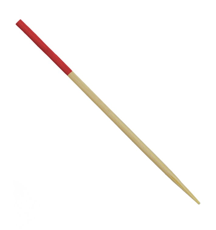 Bambusspieß Rot Spitze 7cm (300 Stück) Bambusspieß Rot Spitze 7cm (300 Stück)