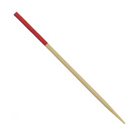 Bambusspieß Rot Spitze 7cm (3.600 Stück)