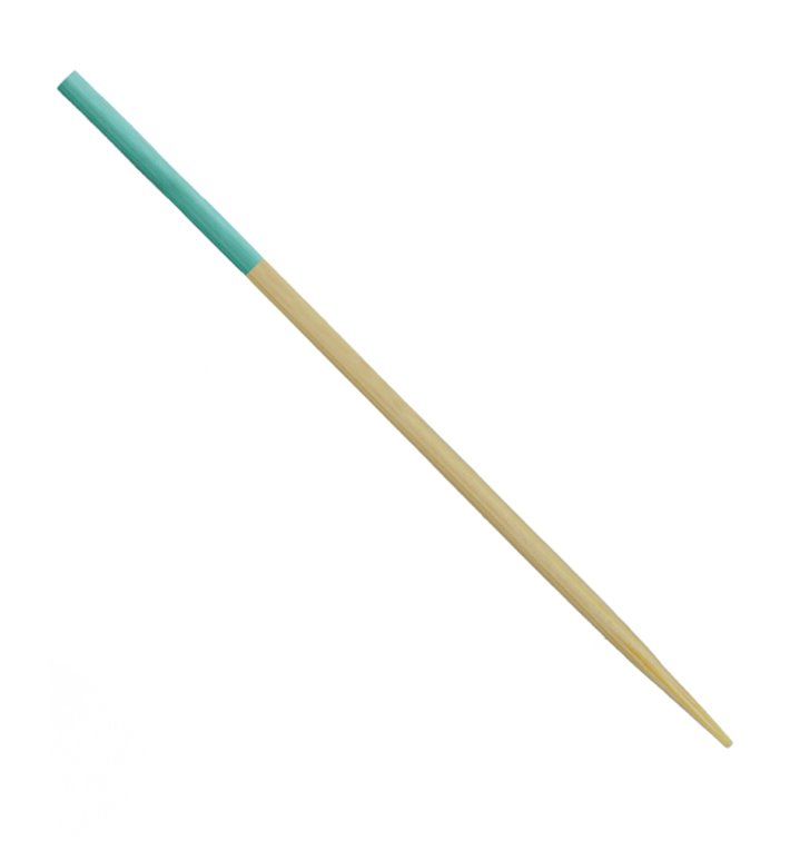 Bambusspieß Türkis Spitze 7cm (3.600 Stück) Bambusspieß Türkis Spitze 7cm (3.600 Stück)