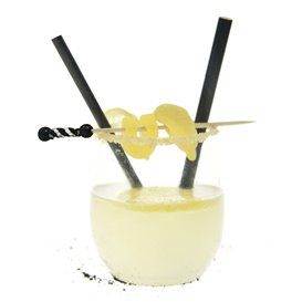 Bambusspieße Verziert Weiß und Schwarz 12cm (1.200 Stück)