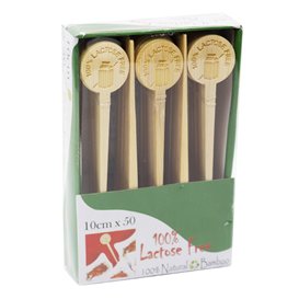 Bambus-Markierungsstab Lactose Free 10cm (50 Stück)