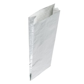 Papier d'Aluminium Sulfurisé Argenté 31,5*10,3+5cm (250 Uds)