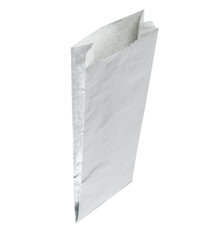 Papier d'Aluminium Sulfurisé Argenté 31,5*10,3+5cm (250 Uds) Papier d'Aluminium Sulfurisé Argenté 31,5*10,3+5cm (250 Uds)