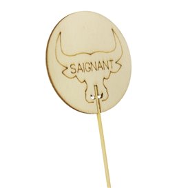 Zahnstocher Marker Wenig Gemacht “Saignant” 9 cm (1200 Stück)