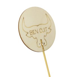 Zahnstocher Marker Gut Gemacht “Bien Cuit” 9 cm (60 Stück)