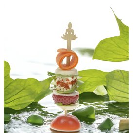 Bambusspieß „Bouddha 1“ 12cm (50 Stück)