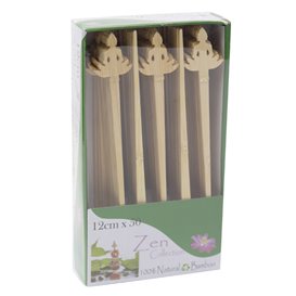 Bambusspieß „Bouddha 1“ 12cm (50 Stück)