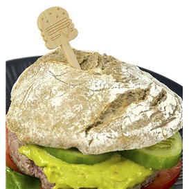 Bambus-Burger-Spieß 12cm (50 Stück)