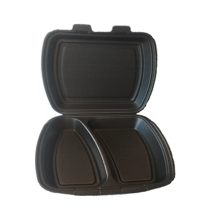 Verpackung Menübox FOAM Schwarz 2-geteilt Verpackung Menübox FOAM Schwarz 2-geteilt