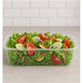 Behälter Rechteckig aus PP Transparent 500ml 17,4x11,6x3,5cm (500 Stück)