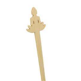 Bambusspieß „Bouddha 1“ 12cm (50 Stück)