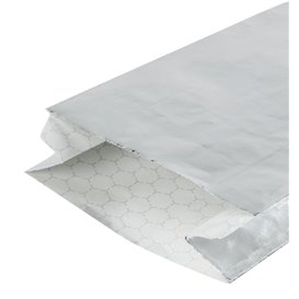 Papiertüten d'Aluminium Sulfurisé Argenté 31,5+5x10,3cm (200 Uds)