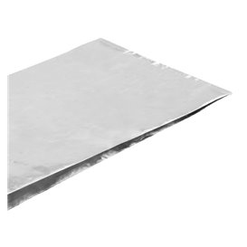 Papiertüten d'Aluminium Sulfurisé Argenté 26+5x10,3cm (2000 Uds)