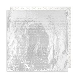 Aluminium Pergamentpapier Silber 41x41cm (1000 Uds)