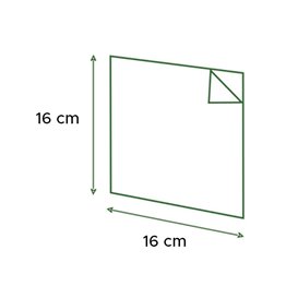 Burgerpapier fettdicht offen 2S Silber 2L 16x16cm (4000  Uds)