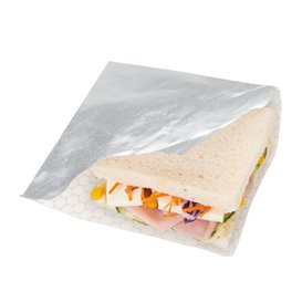 Burgerpapier fettdicht offen 2S Silber 2L 16x16cm (4000  Uds)