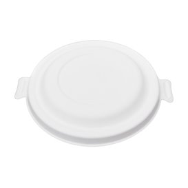 Deckel aus Zuckerrohr Weiß für Schüssel 470ml (50 Stück)