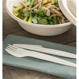 Besteckset aus Kraftpapier Messer und Gabel (300 Stück)
