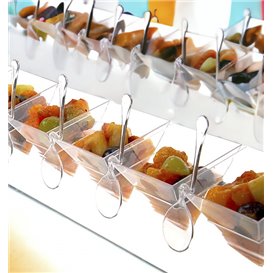 Kegelhalter PS Transparent 6 Löcher 40x6,5x7cm (6 Stück)