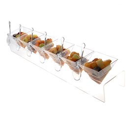 Kegelhalter PS Transparent 6 Löcher 40x6,5x7cm (6 Stück)