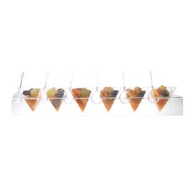 Kegelhalter PS Transparent 6 Löcher 40x6,5x7cm (6 Stück)