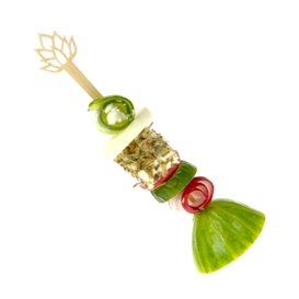 Bambus-Spieß Lotusblüte 12cm (600 Stück)