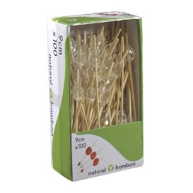 Bambusspieß Diamant 9cm (100 Stück)