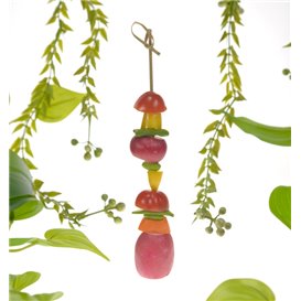 Natürliche Fingerfood-Spieße aus Bambus "Knoten" 18cm (250 Stück)