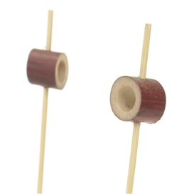 Bambusspieß mit Rotem Ring 12cm (1000 Stück)