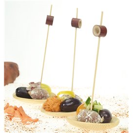 Bambusspieß mit Rotem Ring 12cm (1000 Stück)