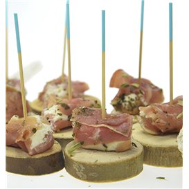Bambusspieß Türkis Spitze 7cm (3.600 Stück)