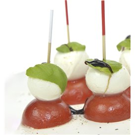Bambusspieß Weiß Spitze 7cm (300 Stück)