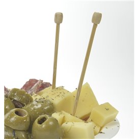 Bambus Spieß Perle 7cm (100 Stück)