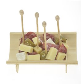 Bambus Spieß Perle 7cm (100 Stück)
